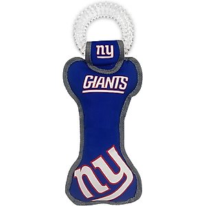 Pets First Squeaky Dental Dog Tug Toy, New York Giants