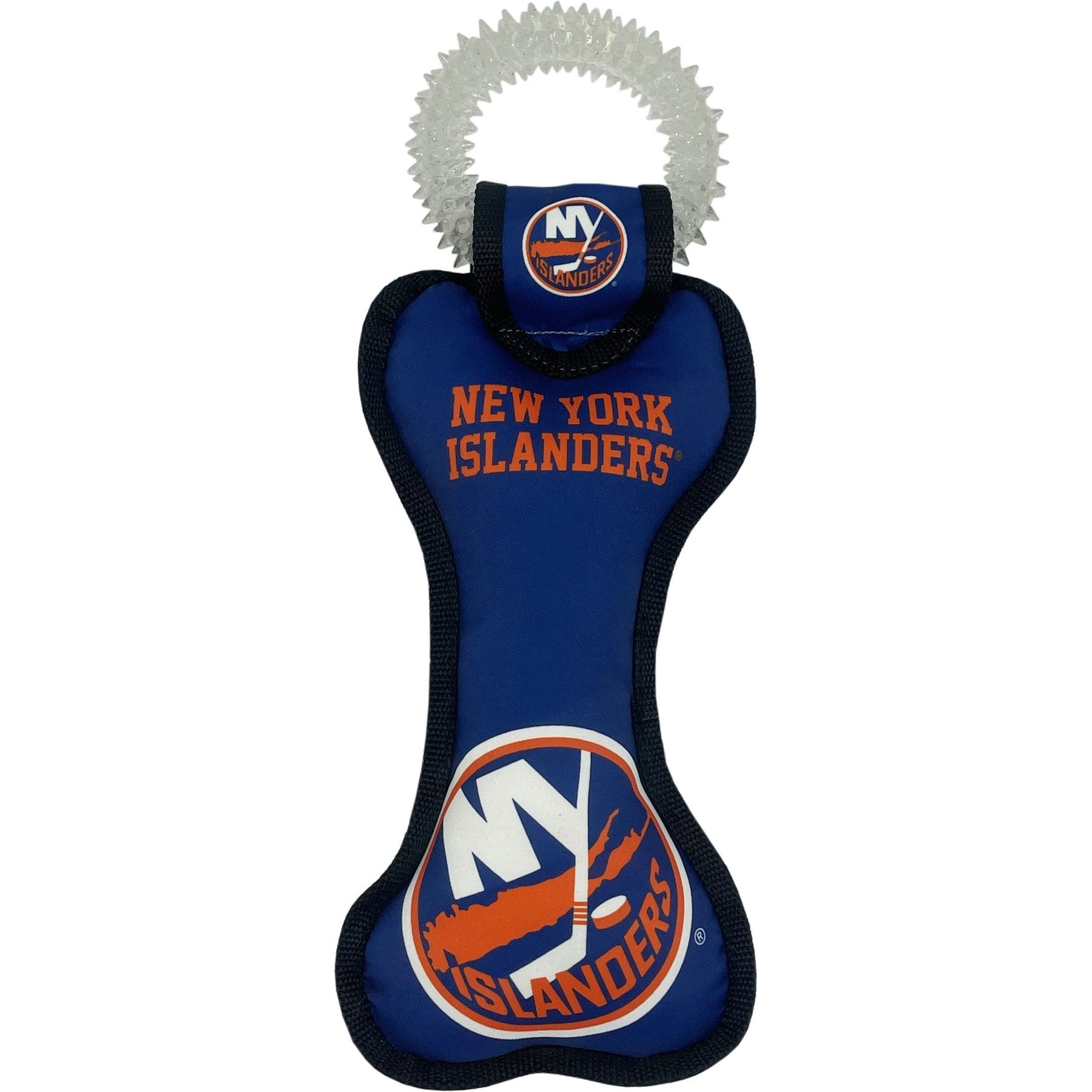 Pets First Pets First Squeaky Dental Dog Tug Toy, New York Islanders