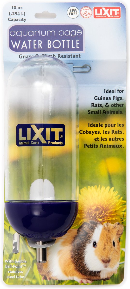 LIXIT Small Animal Water Bottle, 10oz bottle