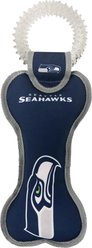 Pets First Squeaky Dental Dog Tug Toy, Seattle Seahawks