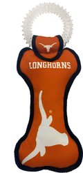 Pets First Squeaky Dental Dog Tug Toy, Texas Longhorns