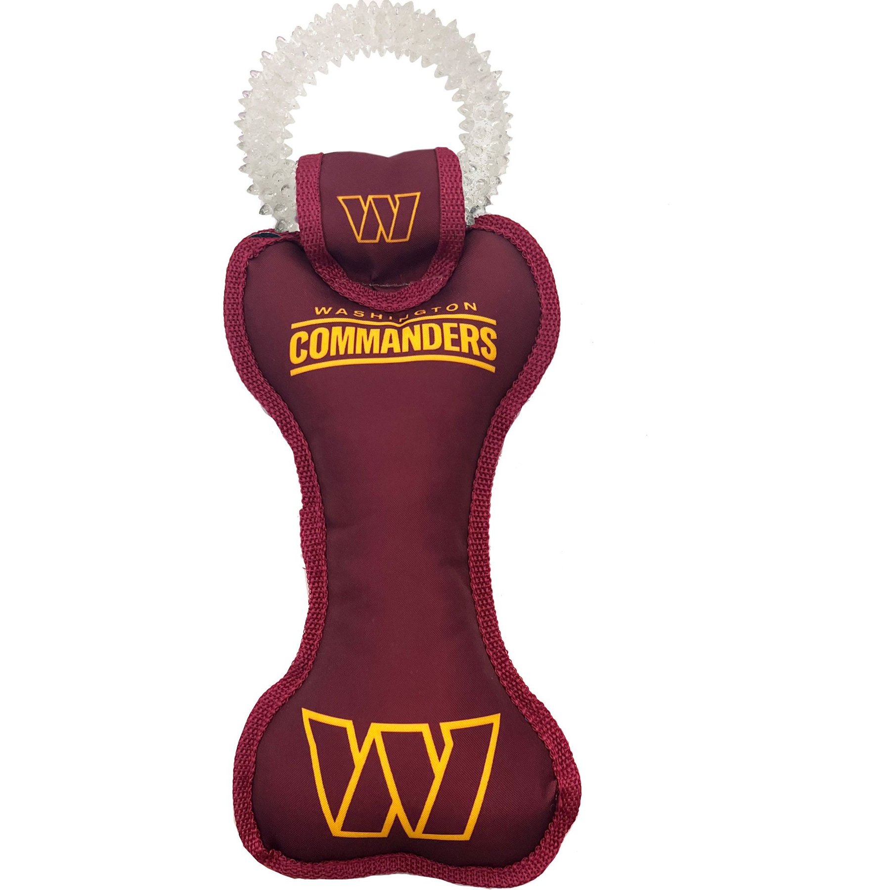 Pets First Squeaky Dental Dog Tug Toy, Washington Commanders