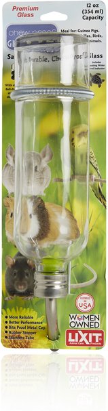 Lixit Chew Proof Glass Bird & Small Animal Bottle, 12-oz slide 1 of 7