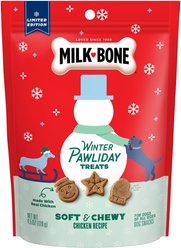 Milk-Bone Winter Pawliday Chicken Recipe Soft & Chewy Adult Dog Treats, 4.5-oz pouch