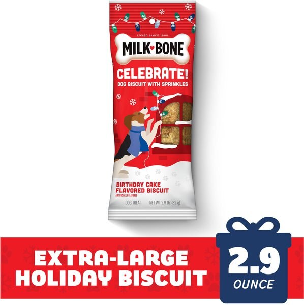 MILKBONE Holiday Biscuit ExtraLarge Dipped CELEBRATE! Herb & Spices