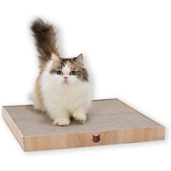 Necoichi Premium Comfort Kratzwand Für Katzen – Design In Eiche, Mit Austauschbarem Kratzpad, Recyceltes Papier