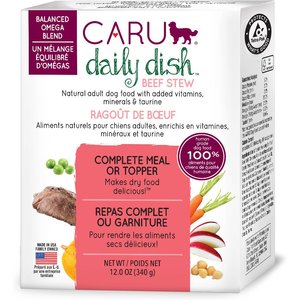 Caru Daily Dish Beef Stew Grain-Free Wet Dog Food, 12.5-oz, case of 12