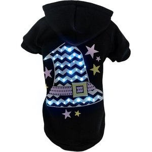 Pet Life LED Lighting Magical Hat Hooded Dog Sweater, X-Small