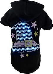 Pet Life LED Lighting Magical Hat Hooded Dog Sweater, Large