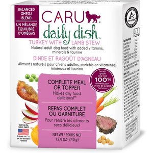 Caru Daily Dish Turkey with Lamb Stew Grain-Free Wet Dog Food, 12-oz, case of 12