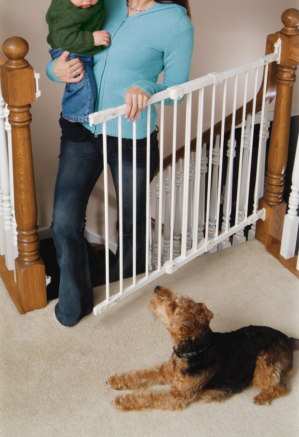 KIDCO Angle Mount Safeway Pet Gate, White