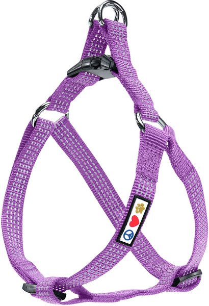 Pawtitas Nylon Reflective Step In Back Clip Dog Harness, Purple Orchid, X-Small: 11 to 15-in chest slide 1 of 8