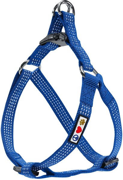 Pawtitas Nylon Reflective Step In Back Clip Dog Harness, Blue, X-Small: 11 to 15-in chest slide 1 of 8