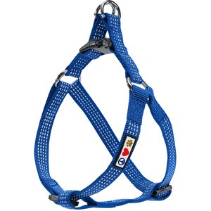 Pawtitas Nylon Reflective Step In Back Clip Dog Harness, Blue, X-Small: 11 to 15-in chest
