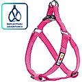 Pawtitas Nylon Reflective Step In Back Clip Dog Harness, Pink, X-Small: 11 to 15-in chest