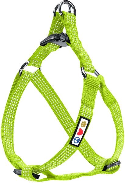 Pawtitas Nylon Reflective Step In Back Clip Dog Harness, Green, Small: 15 to 22-in chest slide 1 of 8