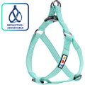 Pawtitas Nylon Reflective Step In Back Clip Dog Harness, Teal, Small: 15 to 22-in chest