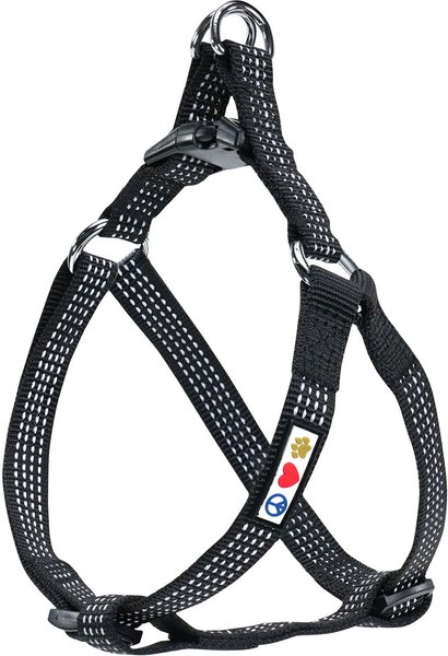 Pawtitas Nylon Reflective Step In Back Clip Dog Harness, Black, Small: 15 to 22-in chest slide 1 of 8