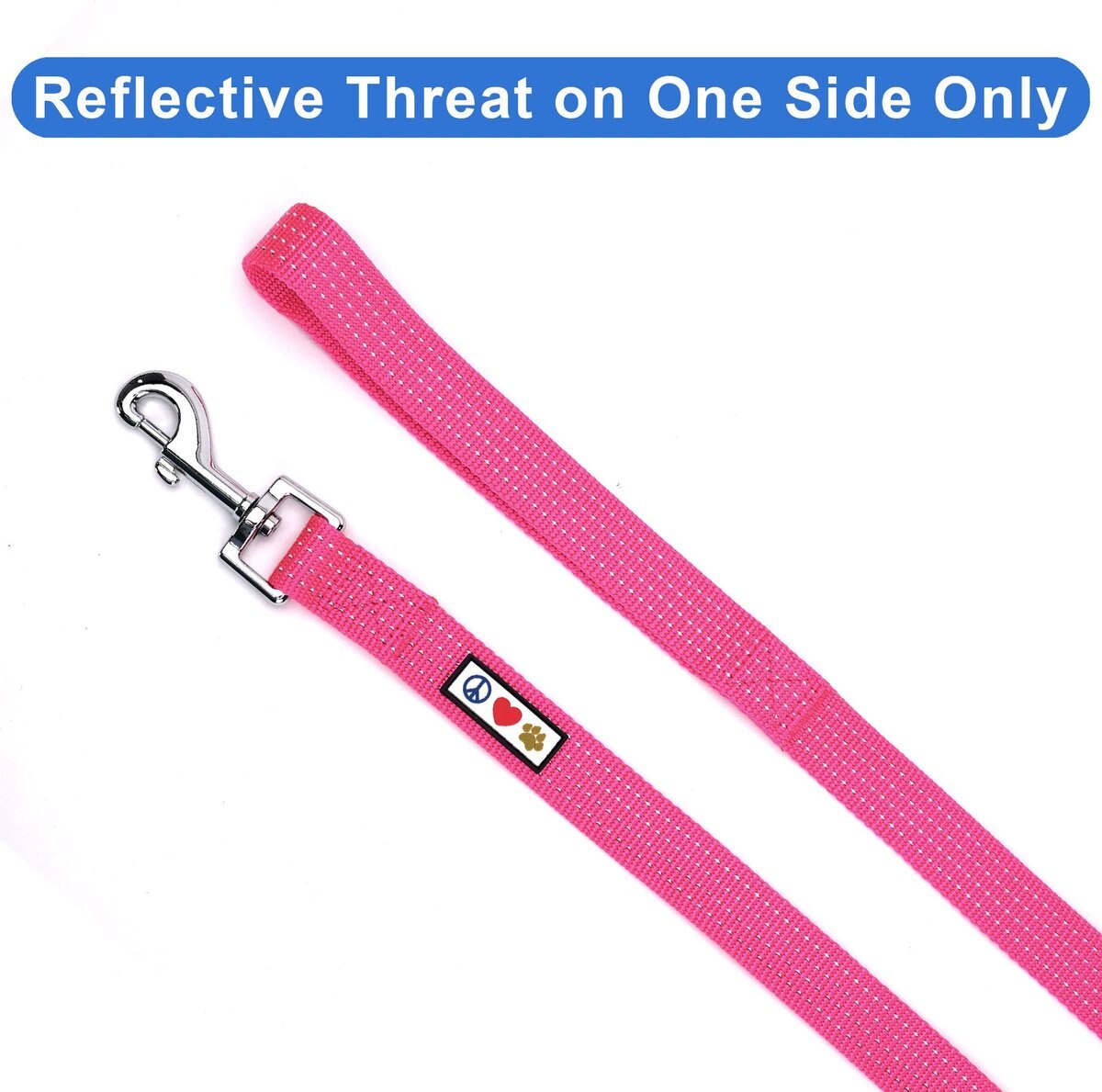 Pawtitas Reflective Rope Dog Leash, 6-ft