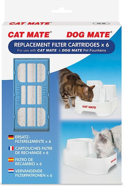 Cat Mate Replacement Filter Cartridges for Cat Mate & Dog Mate Fountains, 6 count slide 1 of 3