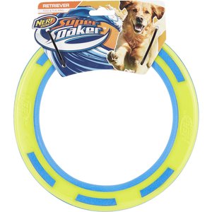 Nerf Dog Super Soaker Retriever Toss & Tug Ring Dog Toy