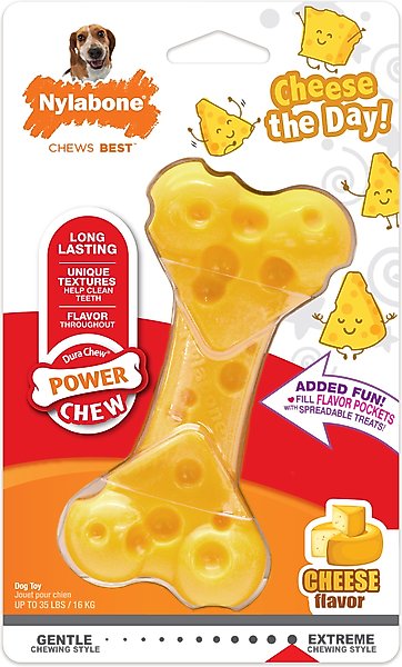 Nylabone DuraChew Cheese Bone Dog Chew Toy, Medium slide 1 of 11
