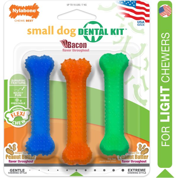 Arm & Hammer Dental Chew Nubbies Bone Dog Toy
