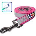 Pawtitas Nylon Reflective Padded Dog Leash, Pink, Medium/Large: 6-ft long, 1-in wide