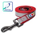 Pawtitas Nylon Reflective Padded Dog Leash, Red, Medium/Large: 6-ft long, 1-in wide