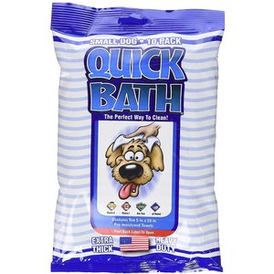 International Veterinary Sciences Quick Bath Small Breed Dog Wipes, 10 count