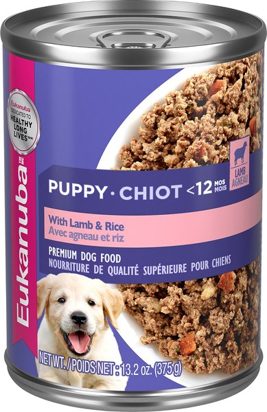 Eukanuba Puppy with Lamb & Rice Canned Dog Food, 13.2-oz, case of 12 slide 1 of 4