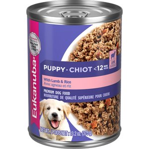 Eukanuba Puppy with Lamb & Rice Canned Dog Food, 13.2-oz, case of 12