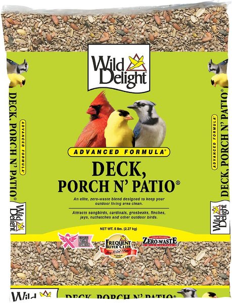 Wild Delight Deck, Porch N' Patio Wild Bird Food, 5-lb bag slide 1 of 8