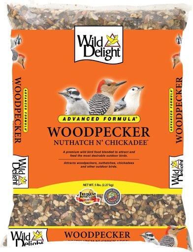 Wild Delight Woodpecker, Nuthatch N' Chickadee Wild Bird Food, 5-lb bag