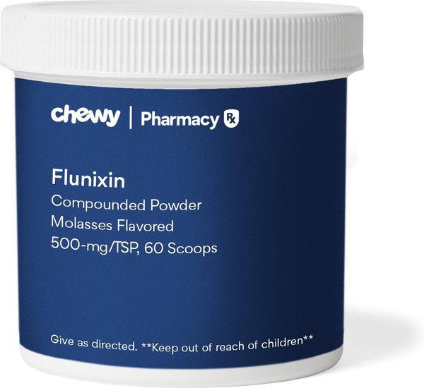 FLUNIXIN COMPOUNDED Powder Molasses Flavored for Horses, 500-mg/TSP, 60 ...