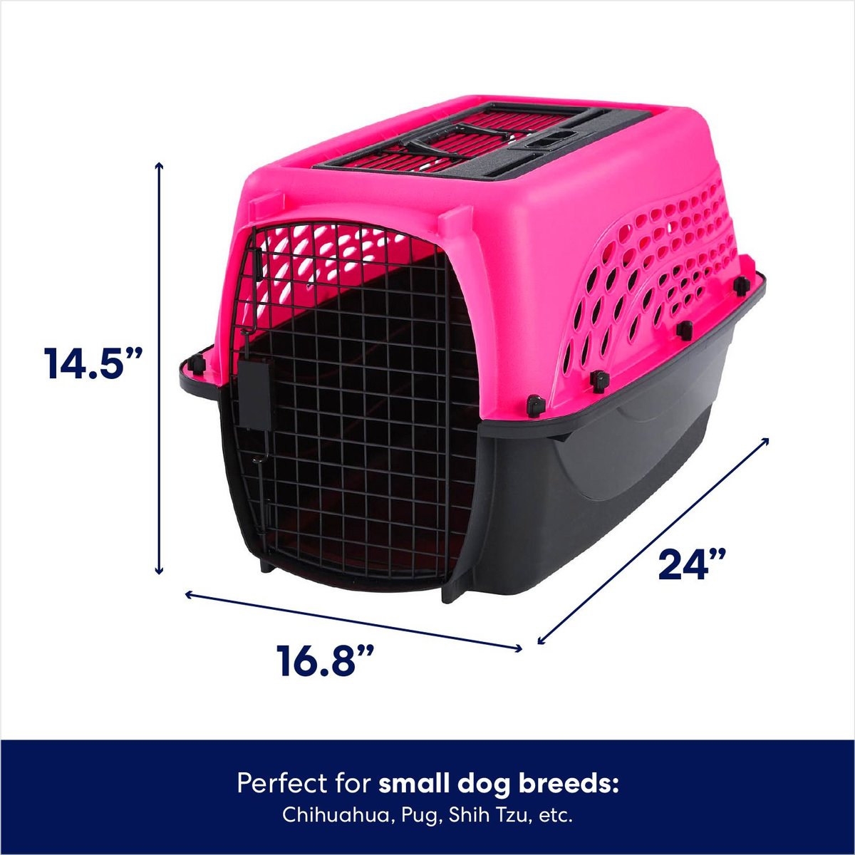 Top loading outlet pet carriers