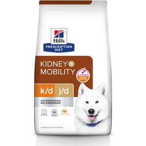 Hill's Prescription Diet k/d + Mobility Kidney Care + Mobility with Chicken Dry Dog Food, 8.5-lb bag