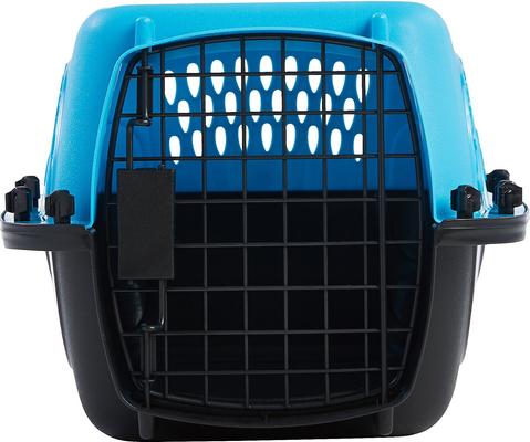 Show full view: Frisco Two Door Top Load Plastic Dog & Cat Kennel, Blue, 19-in slide 7 of 8