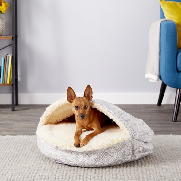 SNOOZER PET PRODUCTS Orthopedic Microsuede Cozy Cave Dog & Cat Bed ...