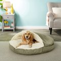 Snoozer Pet Products Luxury Microsuede Cozy Cave Dog & Cat Bed, Olive, X-Large