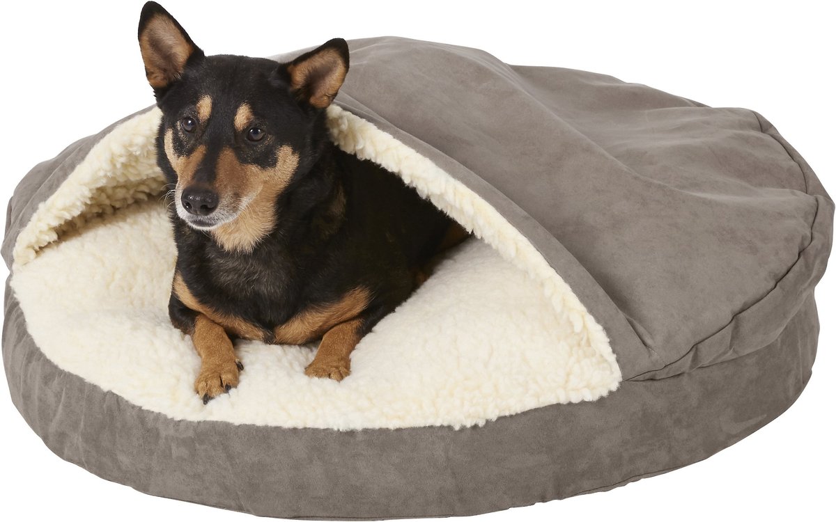 SNOOZER PET PRODUCTS Luxury Cozy Cave Orthopedic Cat & Dog Bed with ...
