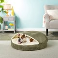 Snoozer Pet Products Luxury Cozy Cave Orthopedic Cat & Dog Bed w/Removable Cover, Olive, Large