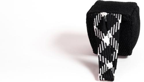 Show full view: Angel Liberty Ball Tug 1-Handle Tough Dog Tug Toy, Black slide 2 of 4