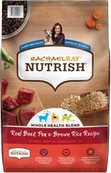 Rachael Ray Nutrish Real Beef, Pea, & Brown Rice Recipe Dry Dog Food, 40-lb bag