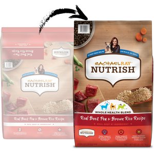 Rachael Ray Nutrish Real Beef, Pea, & Brown Rice Recipe Dry Dog Food, 40-lb bag
