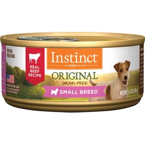 Instinct Original Small Breed Grain-Free Real Beef Recipe Wet Canned Dog Food, 5.5-oz, case of 12