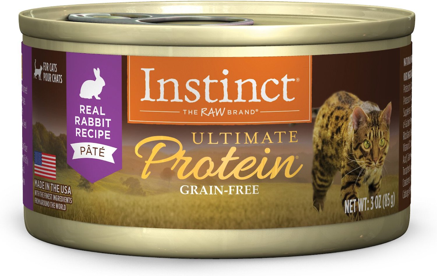 INSTINCT Ultimate Protein Grain-Free Pate Real Rabbit Recipe Wet Canned ...