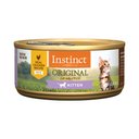 Instinct Original Real Chicken Recipe Grain-Free Pate Kitten Wet Cat Food, 5.5-oz can, case of 12