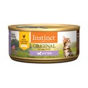 Instinct Original Real Chicken Recipe Grain-Free Pate Kitten Wet Cat Food, 5.5-oz can, case of 12