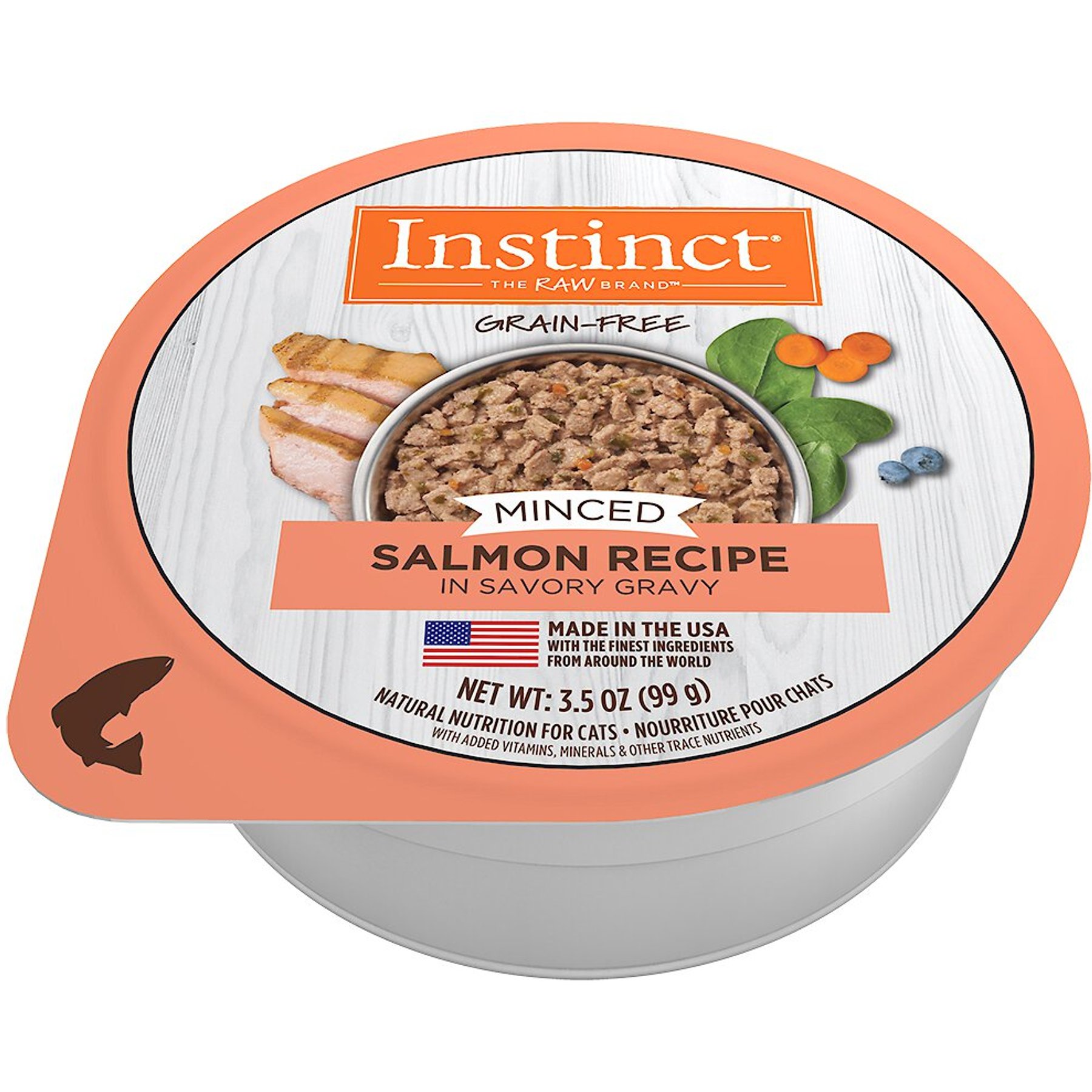 INSTINCT Minced Real Salmon Recipe in Savory Gravy Grain Free